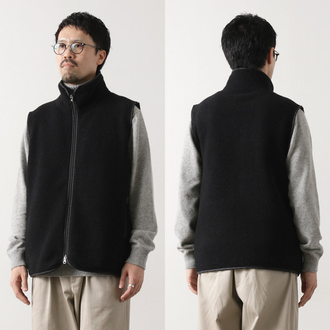 AXESQUIN / Wool Boa Vest