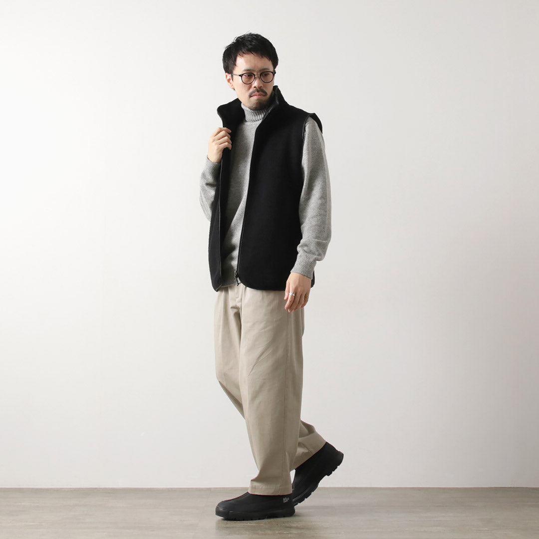 AXESQUIN / Wool Boa Vest