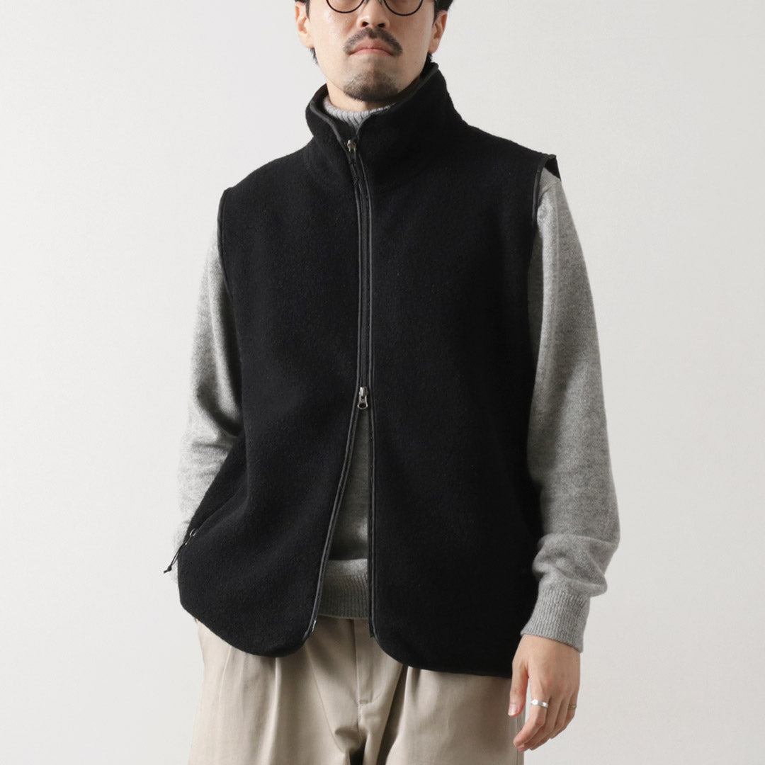 AXESQUIN / Wool Boa Vest