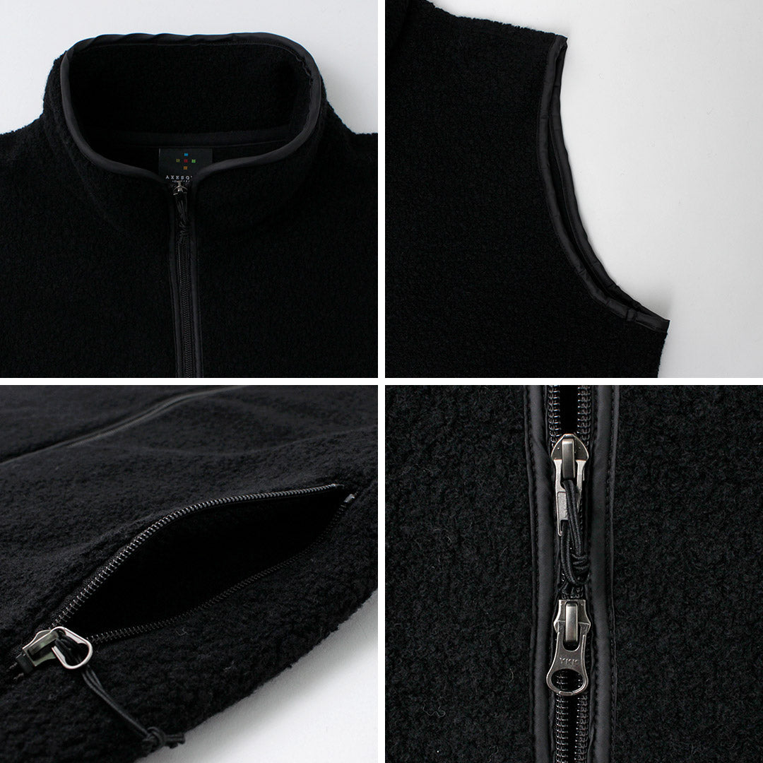 AXESQUIN / Wool Boa Vest