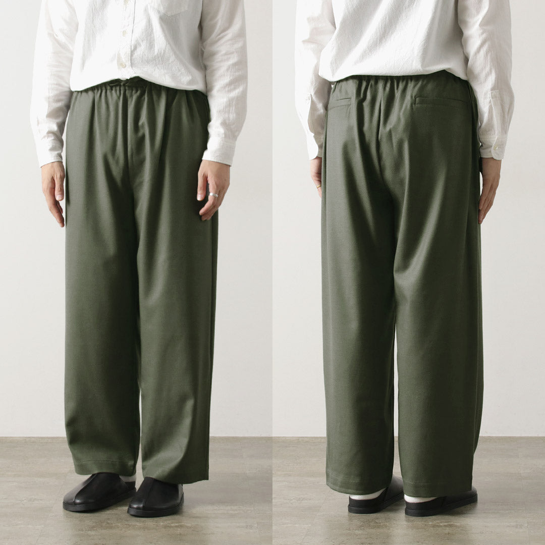 BASISBROEK / MOREMO Wide Pants High Count Flannel