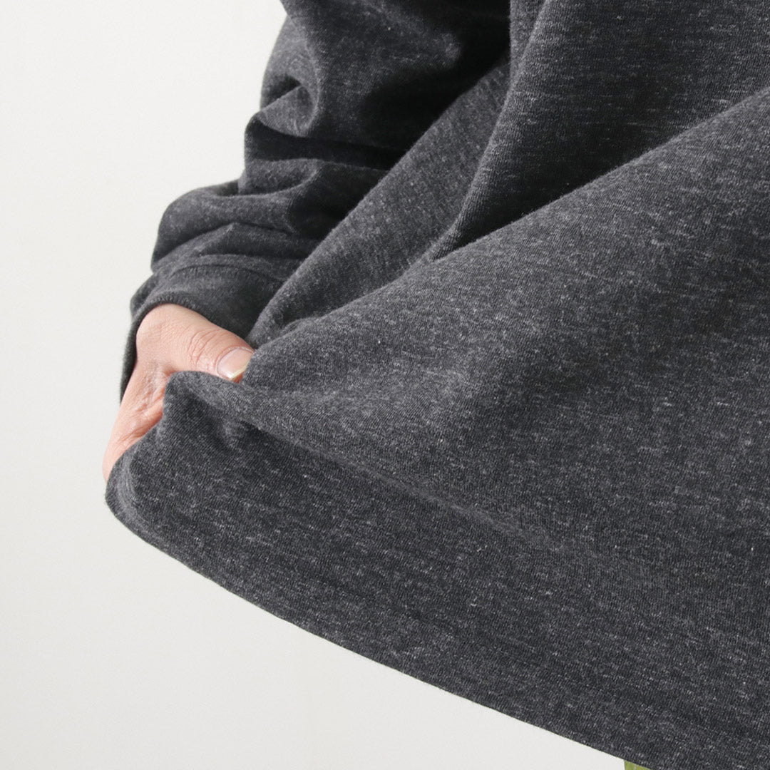 Remi Relief / Melange球衣長袖Henley Neck Pocket T卹