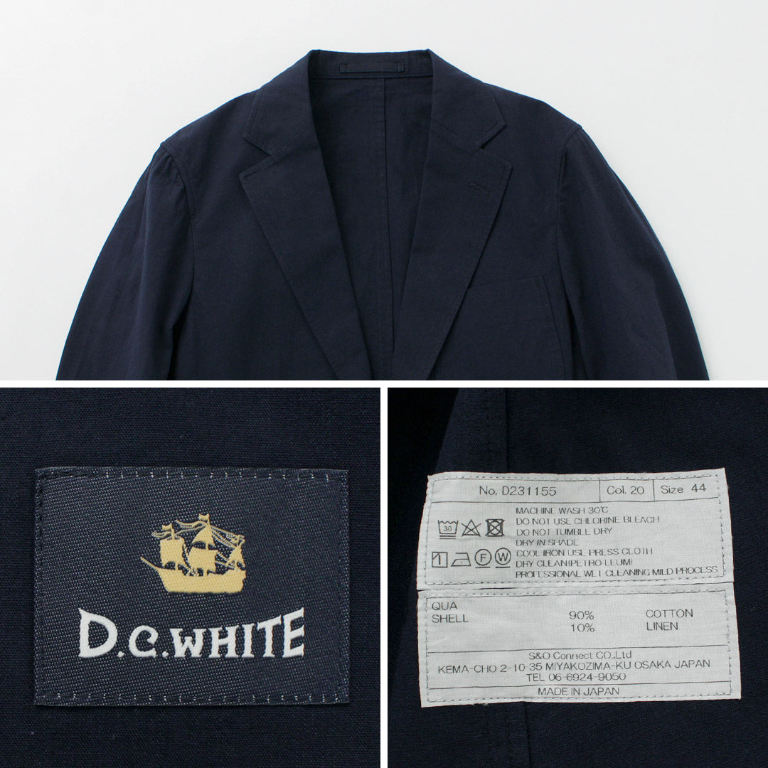 D.C.WHITE / Cotton Linen Summer Blazer