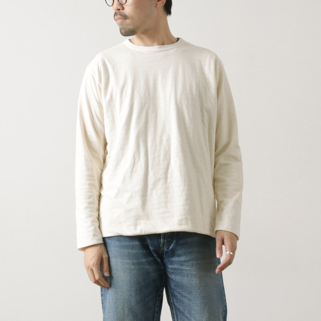 GOOD ON / Reversible Striped Long Sleeve Crew T-Shirt GOLT2407