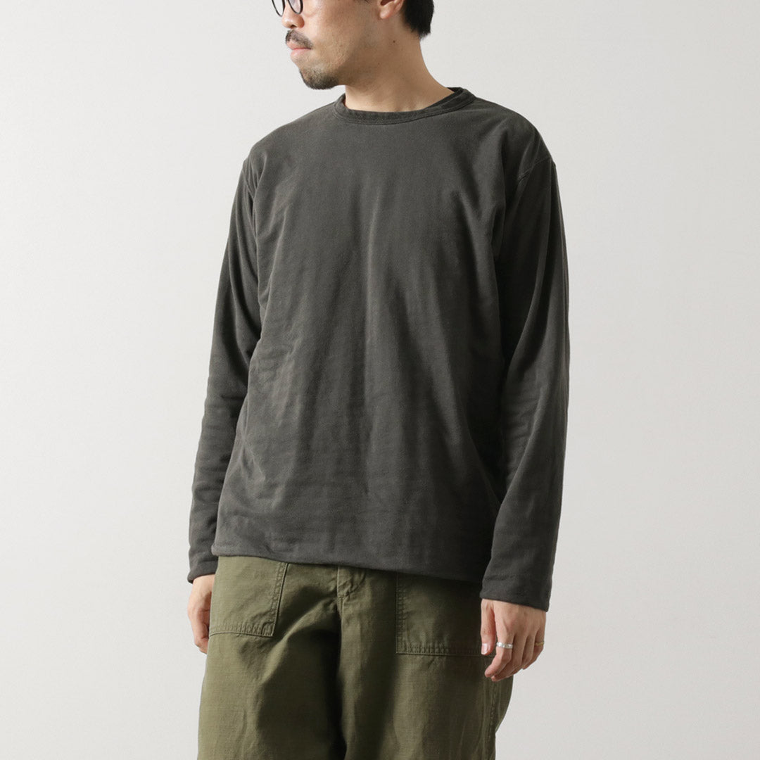 GOOD ON / Reversible Striped Long Sleeve Crew T-Shirt GOLT2407