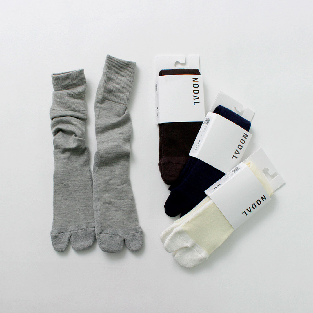 NODAL / Merino Wool Cotton Panel Socks