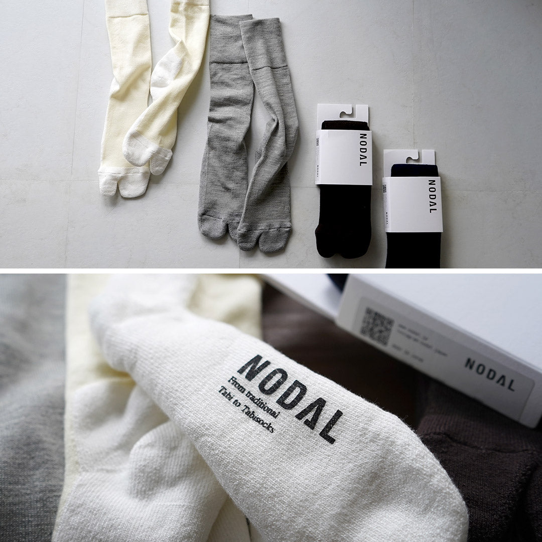 NODAL / Merino Wool Cotton Panel Socks