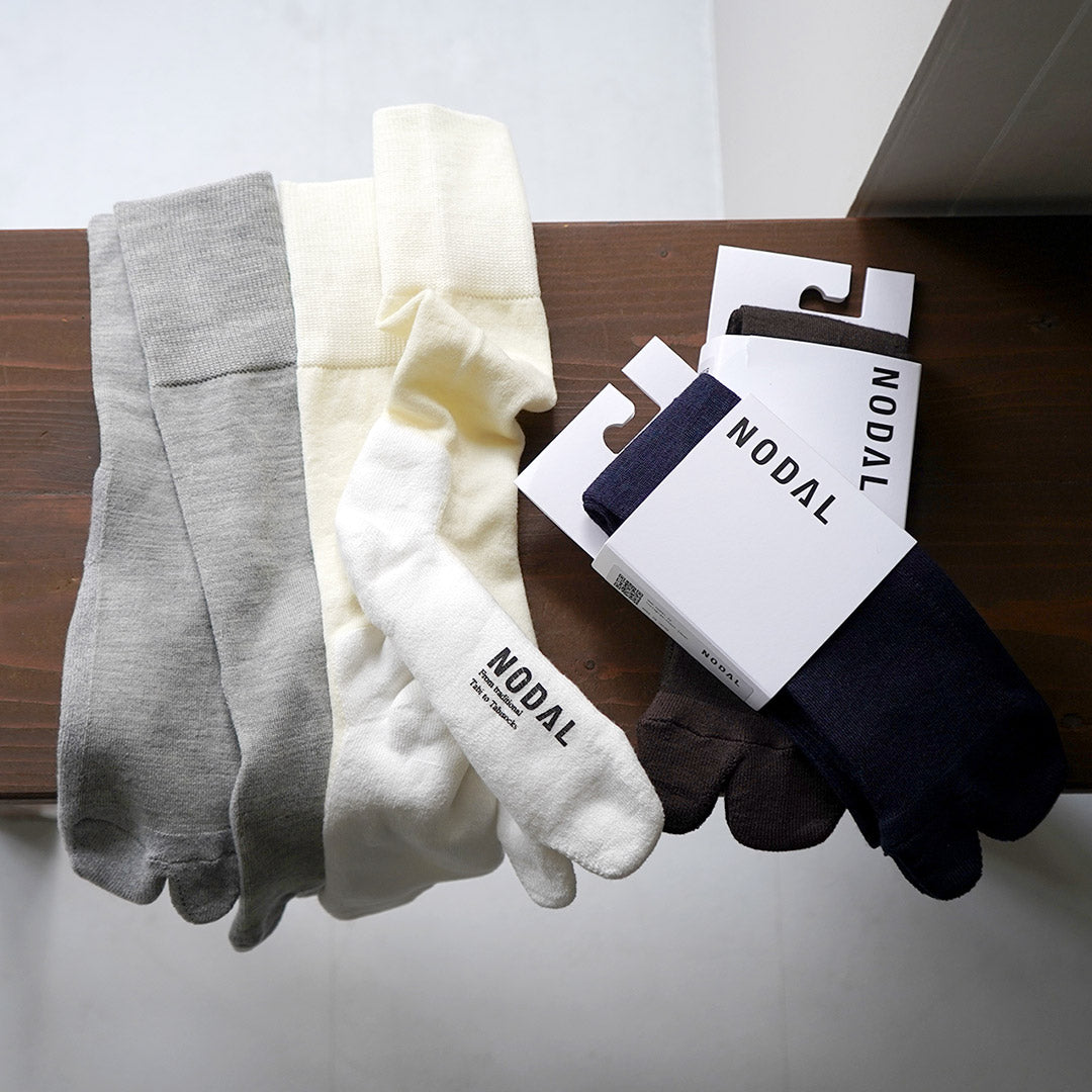 NODAL / Merino Wool Cotton Panel Socks