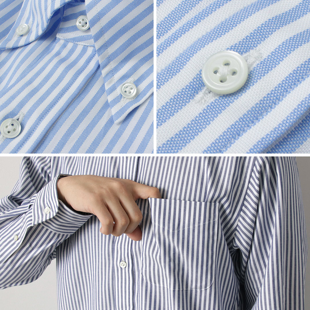 D.C.WHITE / Ivy Stripe Button Down Shirt