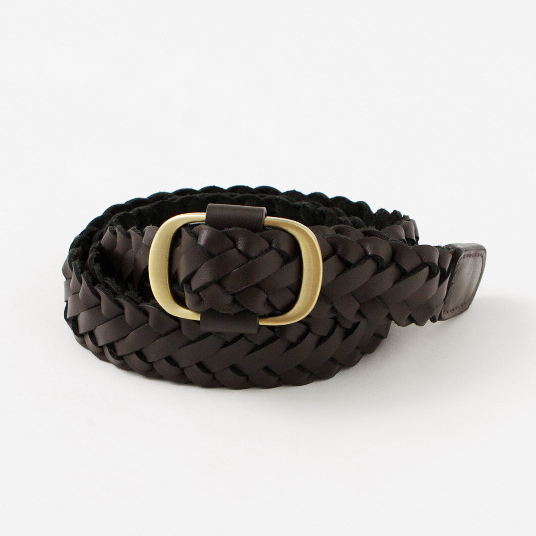 PHADUA / Sizeless Braid Leather Belt