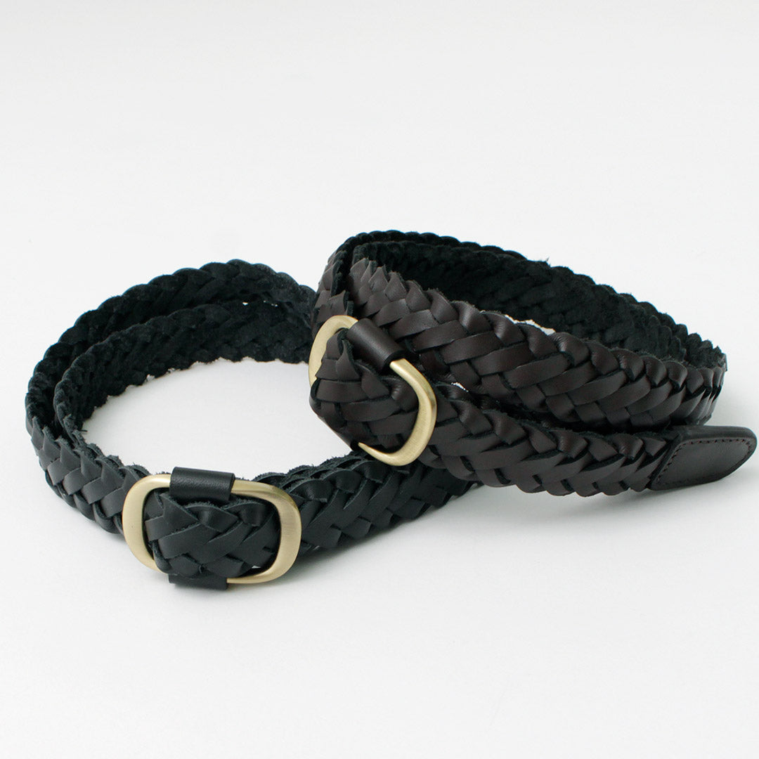 PHADUA / Sizeless Braid Leather Belt