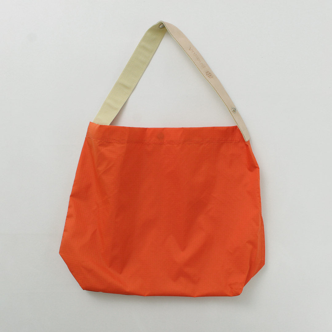 PHADUA / Ripstop Nylon Leather Sack/Shoulder Bag