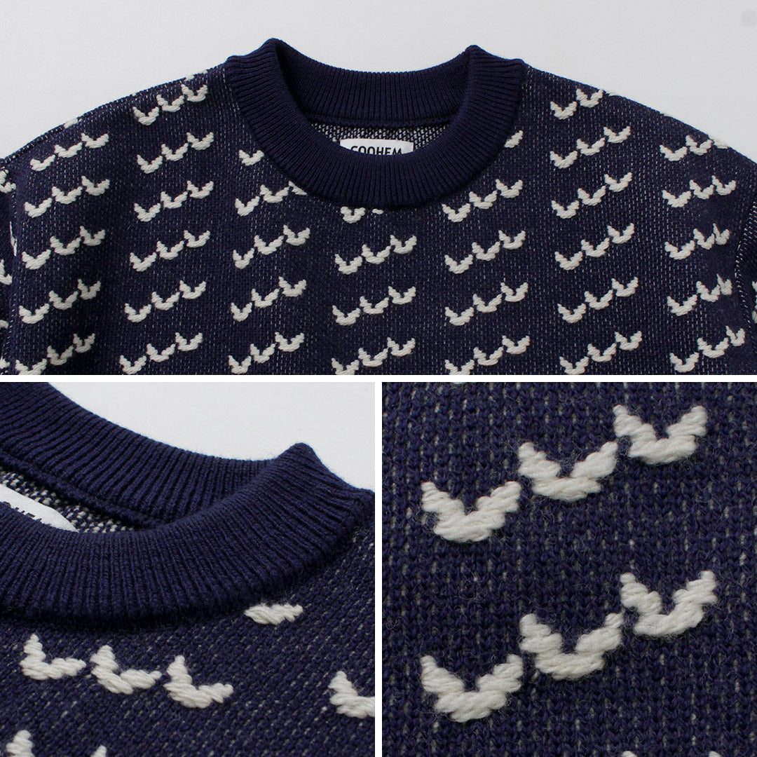 COOHEM / Big Birds Eye Knit Pullover