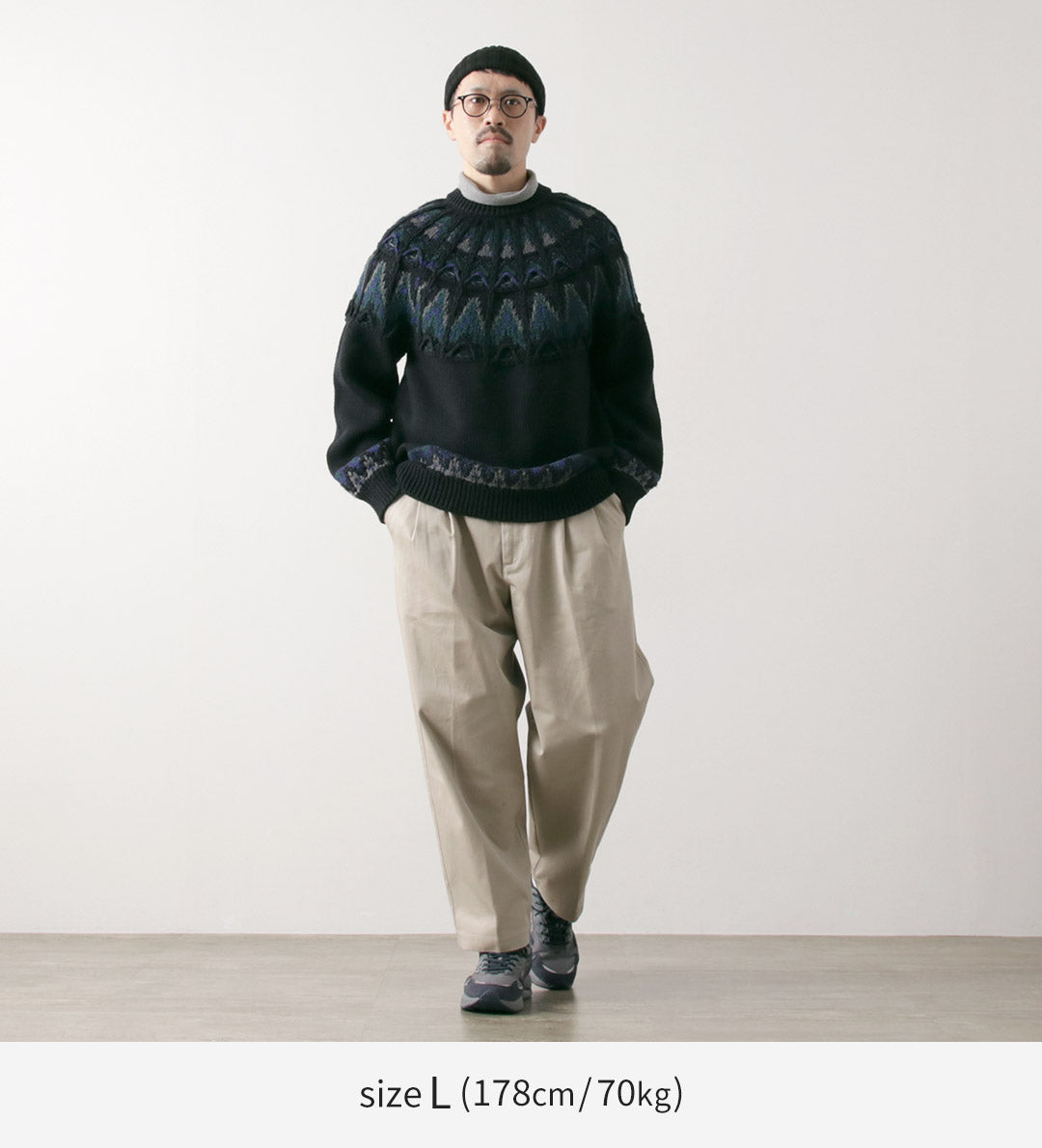 COOHEM / Nordic Knit Pullover