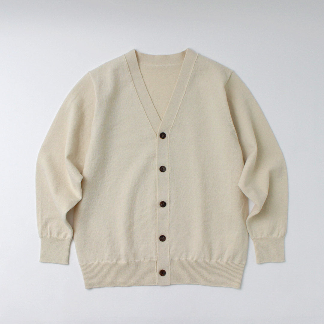 YONETOMI NEW BASIC / Rigid Cashmere Knit Cardigan