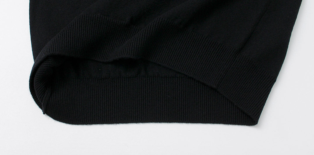 YONETOMI NEW BASIC / 리지드 캐시미어 니트 풀오버 가먼트 다이 염색