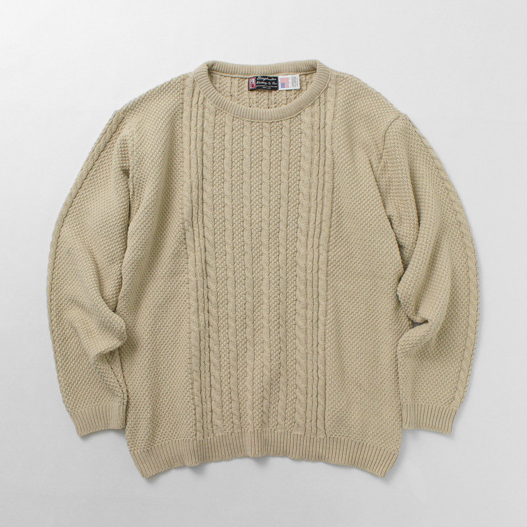 BINGHAMTON KNITTING COMPANY / Fisherman Pullover Cotton Knit