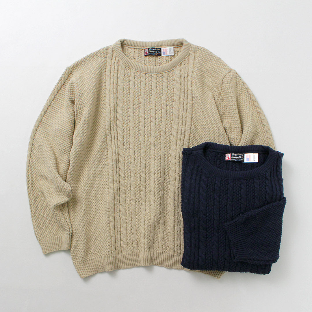 BINGHAMTON KNITTING COMPANY / Fisherman Pullover Cotton Knit