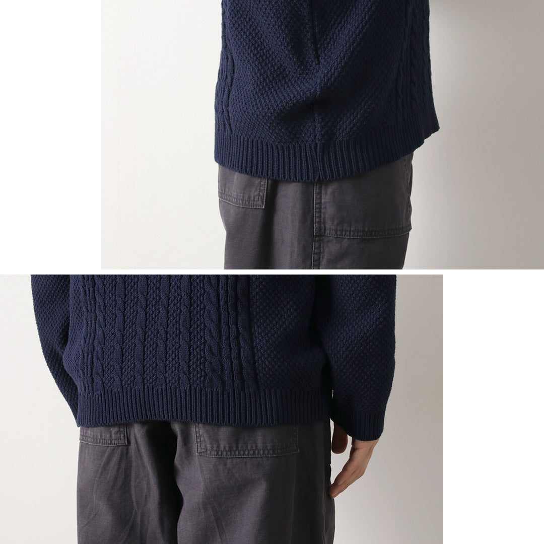 BINGHAMTON KNITTING COMPANY / Fisherman Pullover Cotton Knit