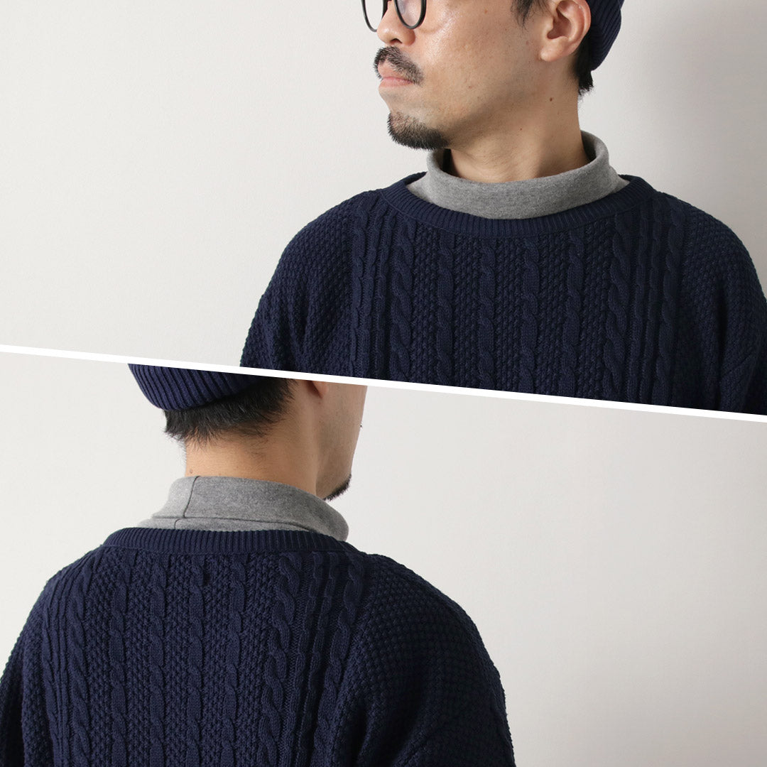 BINGHAMTON KNITTING COMPANY / Fisherman Pullover Cotton Knit