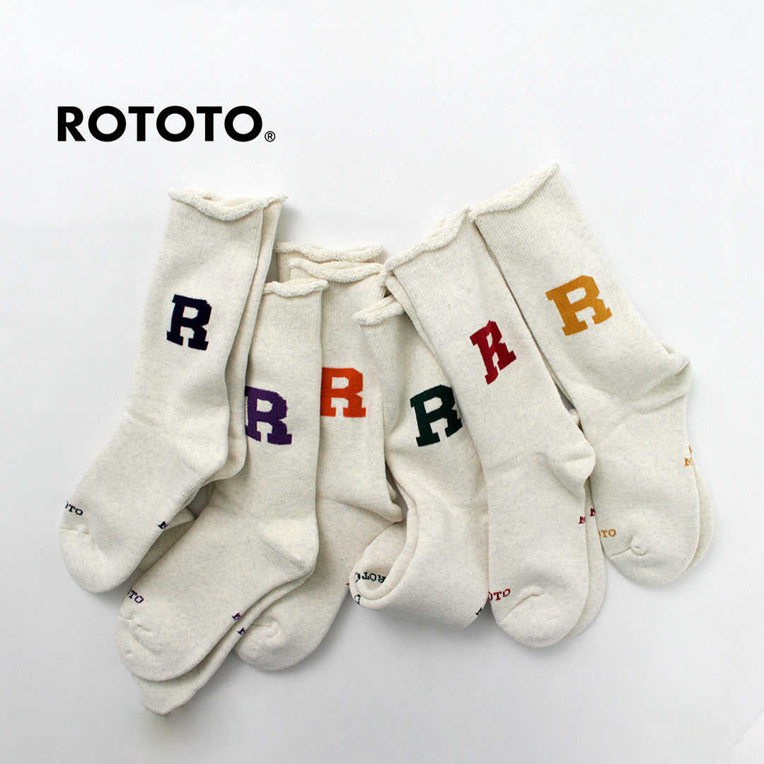 ROTOTO / Raffy Sweat Socks R Logo