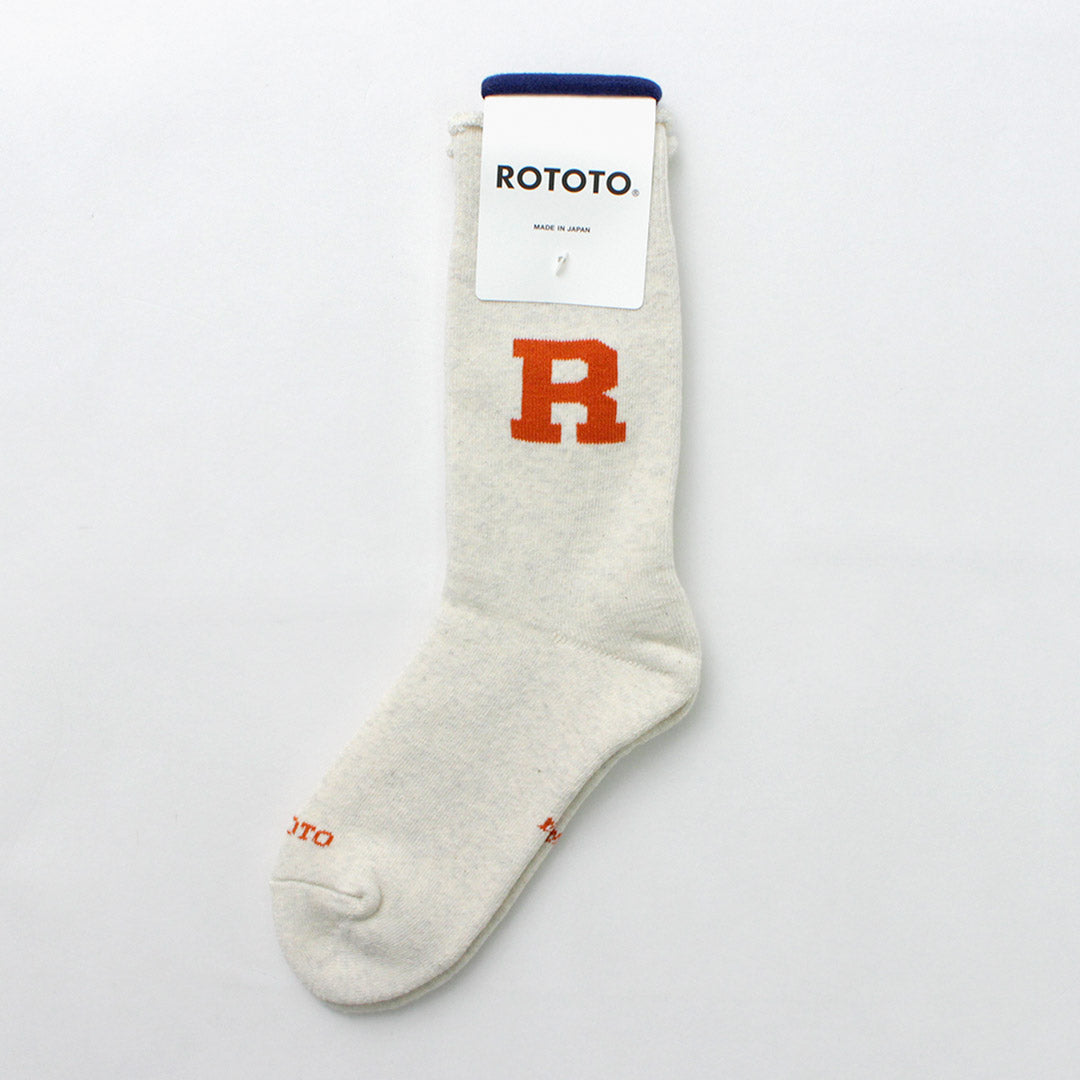 ROTOTO / Raffy Sweat Socks R Logo