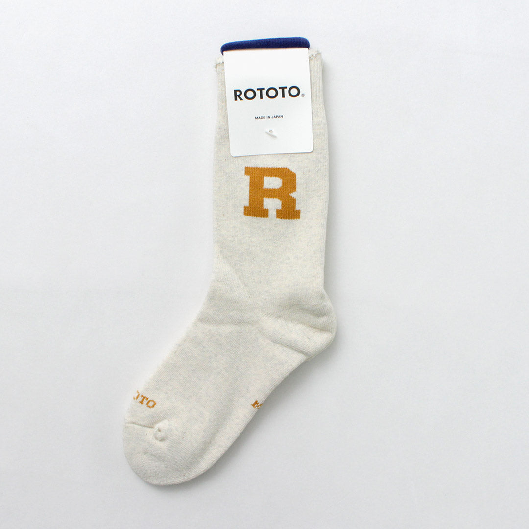 ROTOTO / Raffy Sweat Socks R Logo