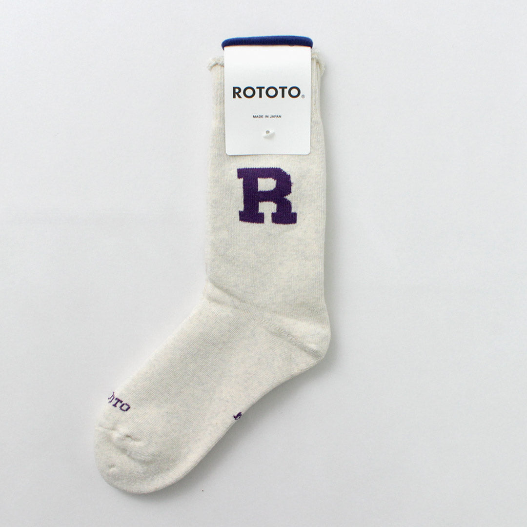 ROTOTO / Raffy Sweat Socks R Logo