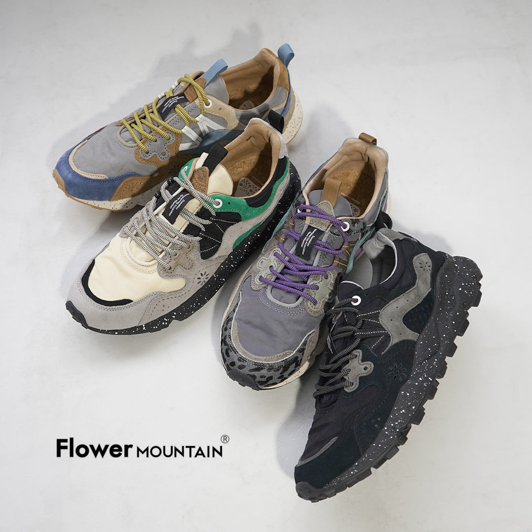 FLOWER MOUNTAIN / 야마노 쓰리 피그 스웨이드 나일론 스니커즈