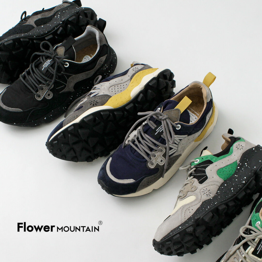 FLOWER MOUNTAIN / Yamano Three Pig Suede and Nylon Sneakers