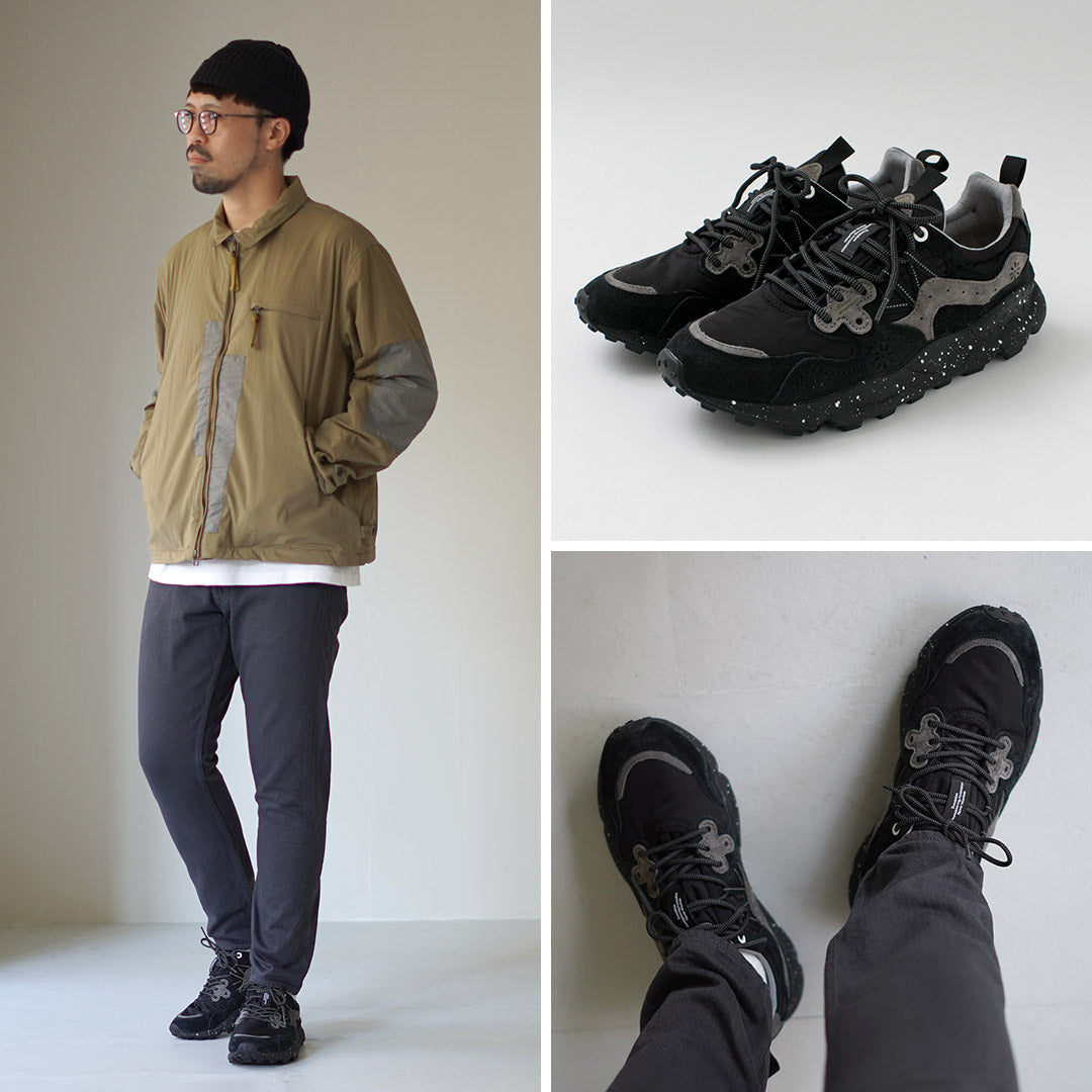 FLOWER MOUNTAIN / Yamano Three Pig Suede and Nylon Sneakers