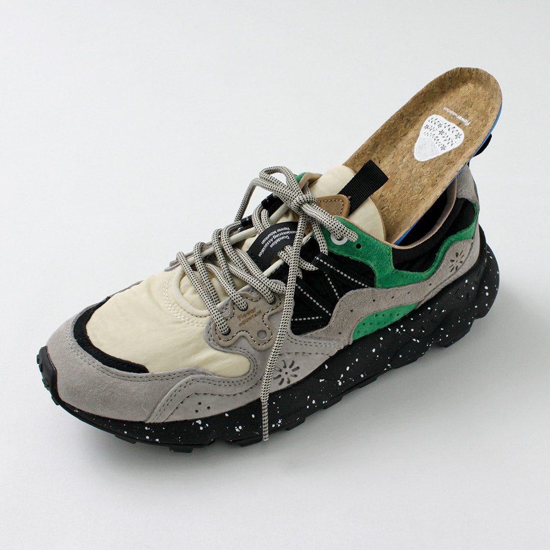 FLOWER MOUNTAIN / Yamano Three Pig Suede and Nylon Sneakers