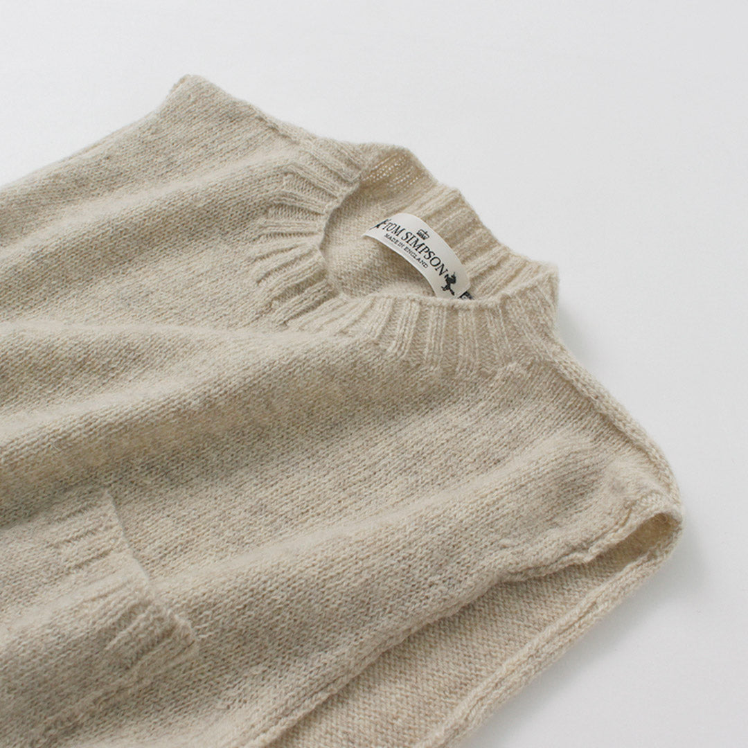 TOM SIMPSON / Crew Neck Pocket Knit Vest