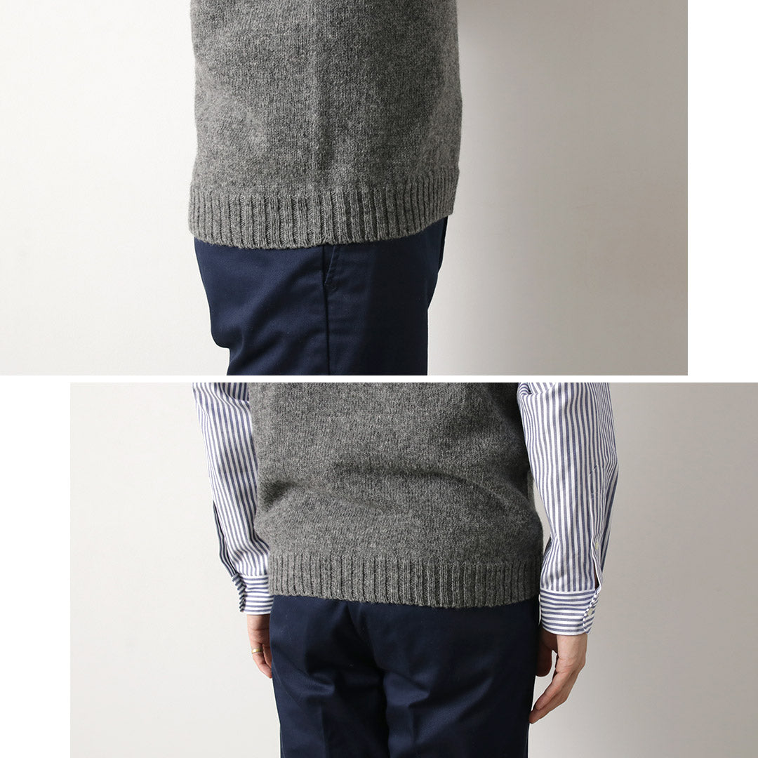 TOM SIMPSON / Crew Neck Pocket Knit Vest