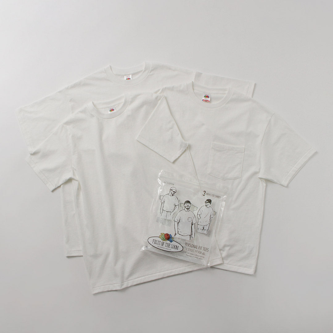 Fruit of the Lom / Personal Fit 3 Pack T-shirts