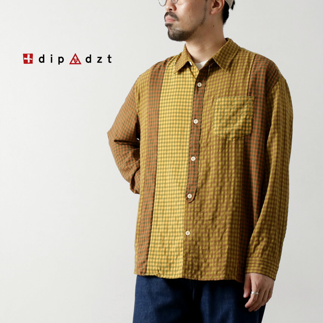 DIP/DZT / Checked combination shirt