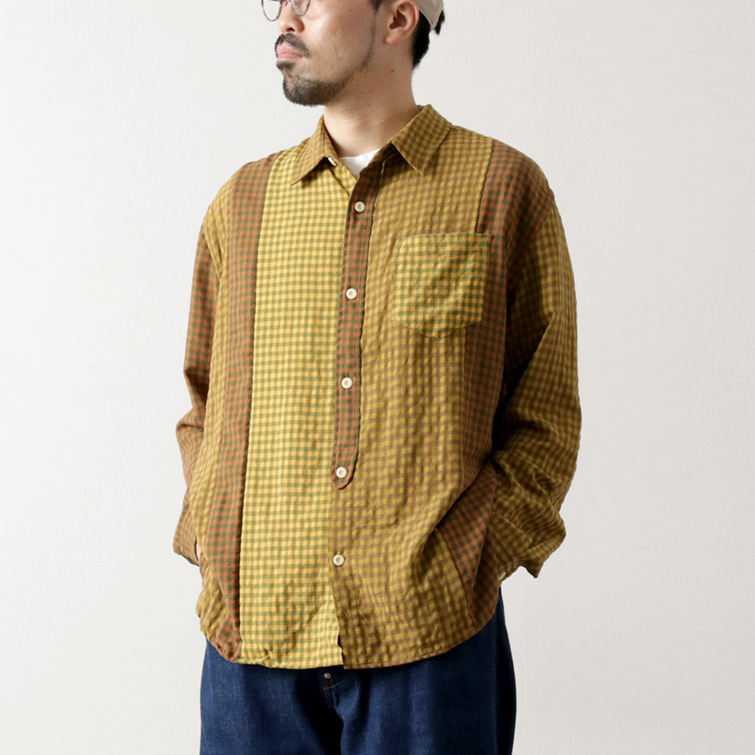 DIP/DZT / Checked combination shirt