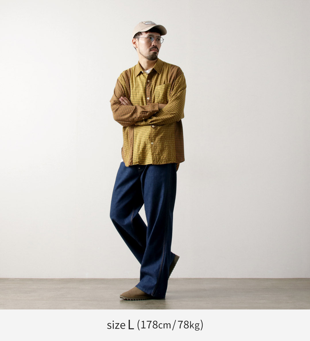 DIP/DZT / Checked combination shirt