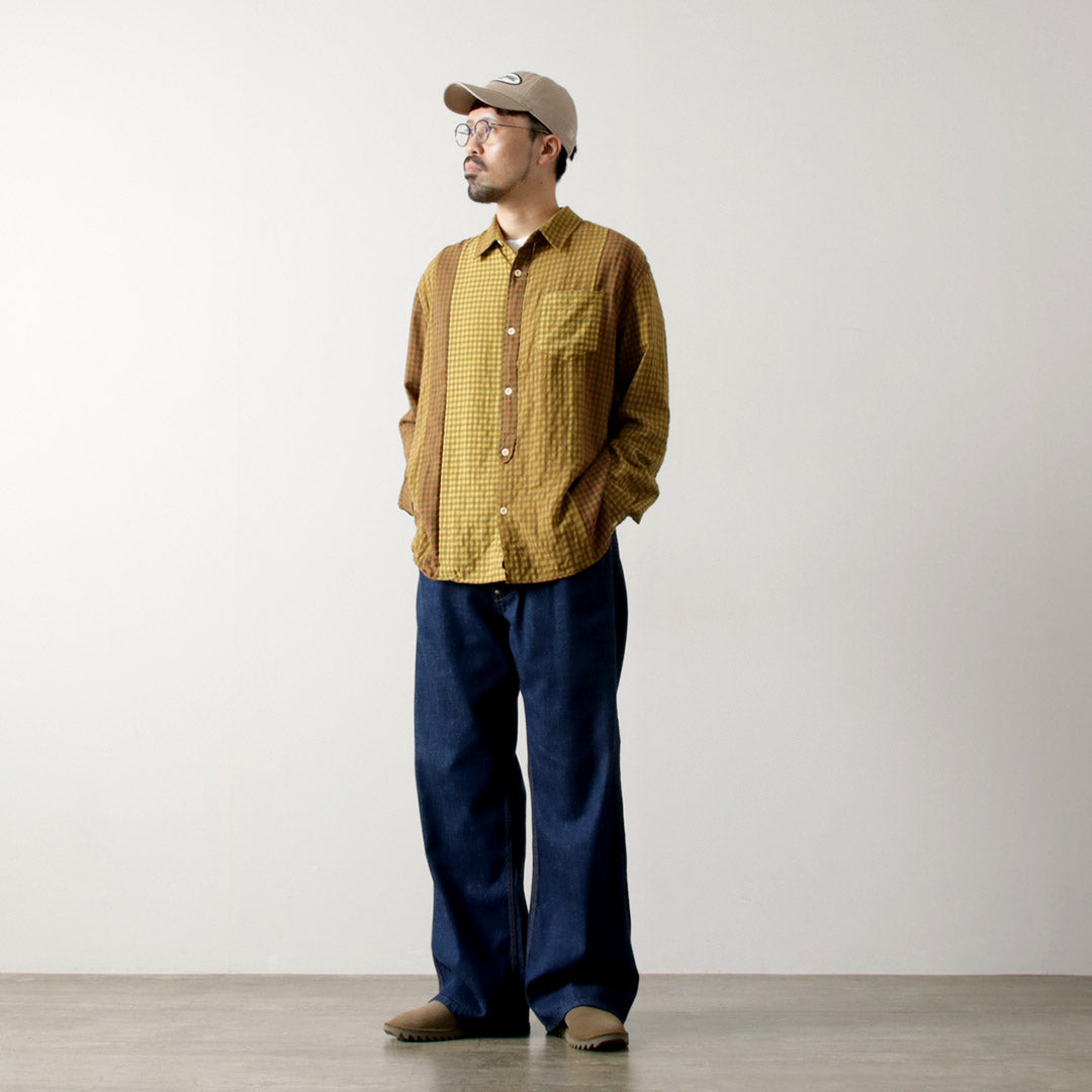 DIP/DZT / Checked combination shirt