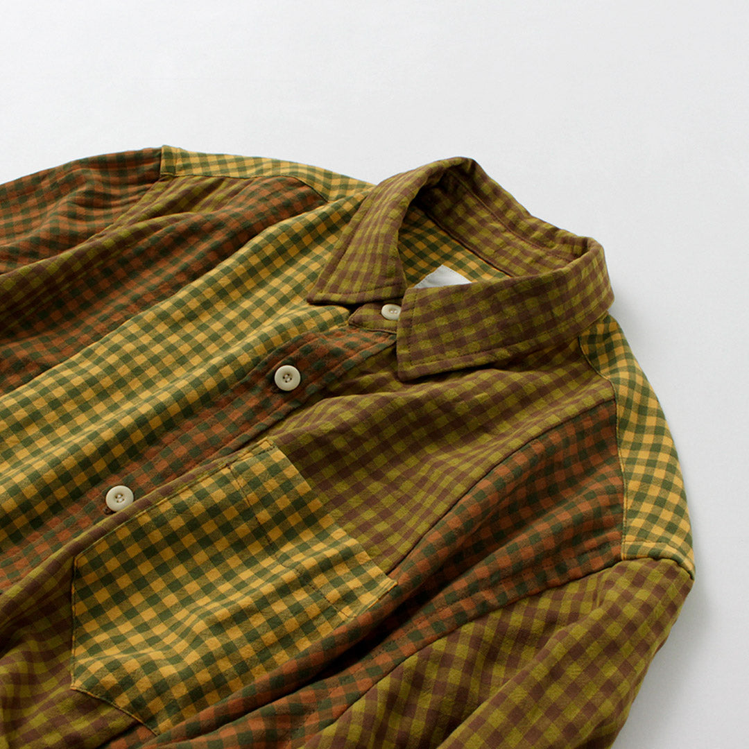 DIP/DZT / Checked combination shirt