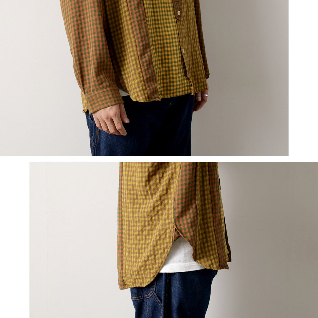 DIP/DZT / Checked combination shirt