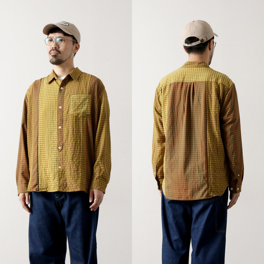 DIP/DZT / Checked combination shirt