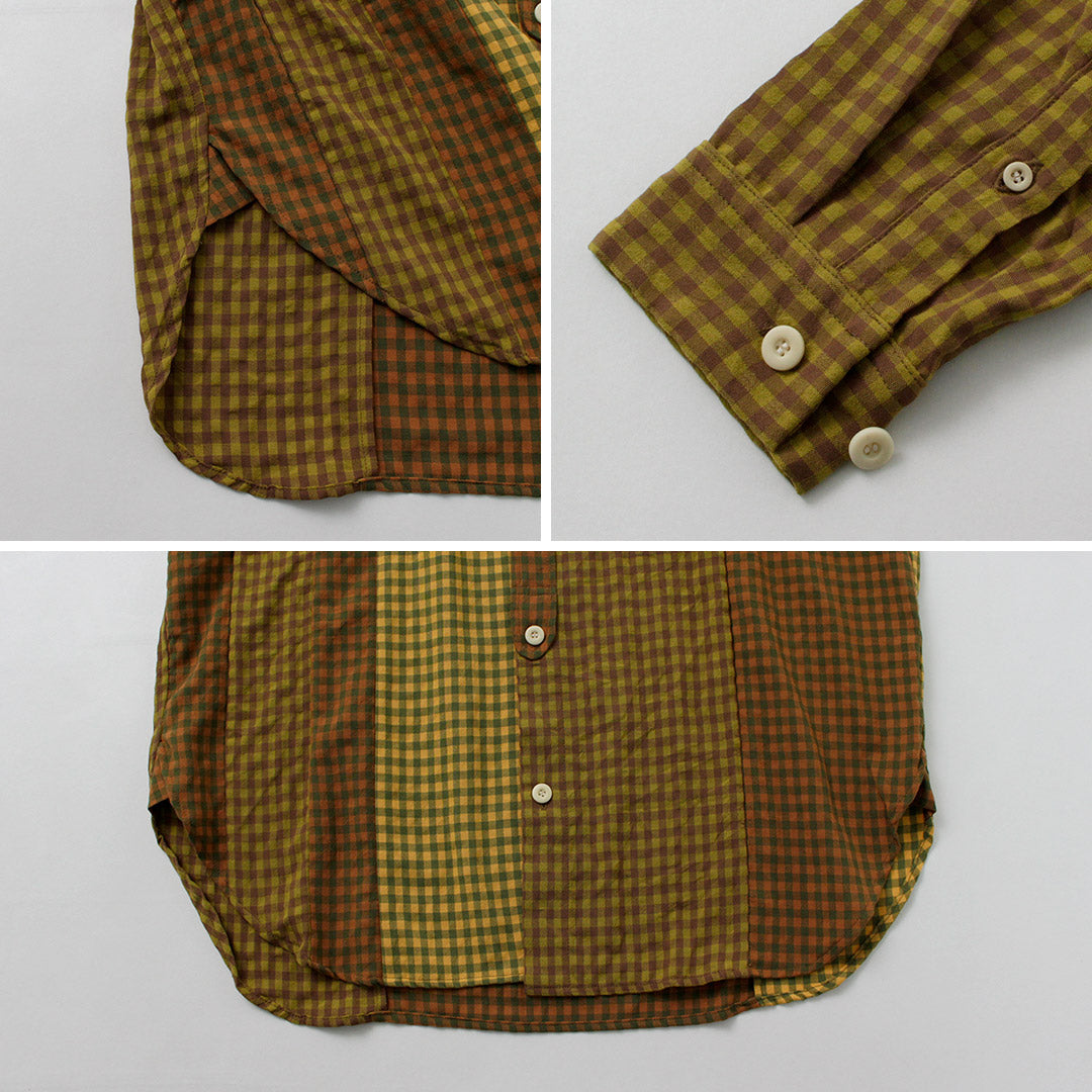 DIP/DZT / Checked combination shirt