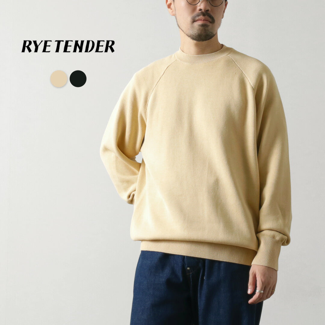 RYE TENDER / Fulton Raglan Knit Sweatshirt