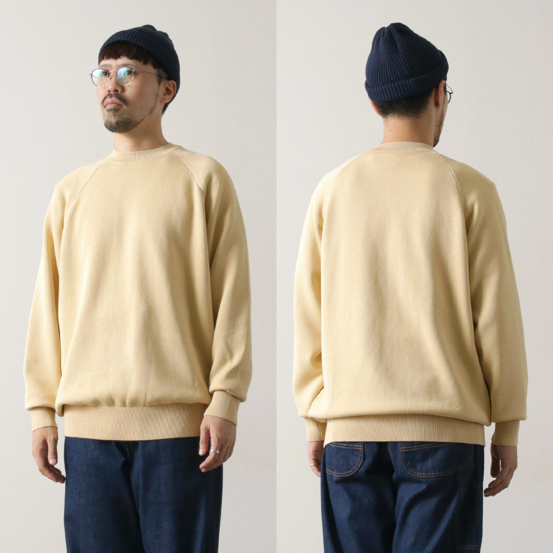 RYE TENDER / Fulton Raglan Knit Sweatshirt