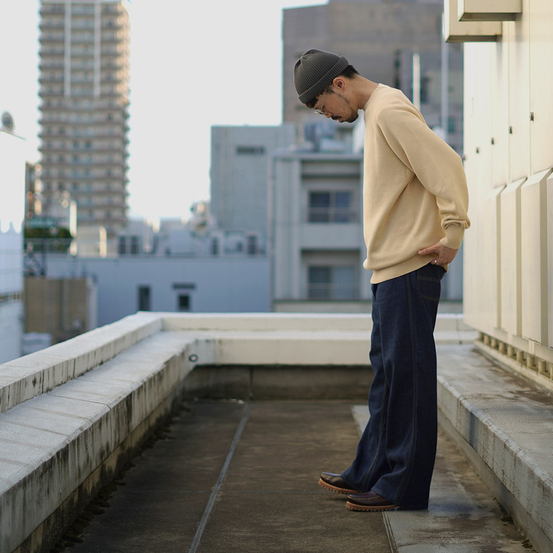 RYE TENDER / Fulton Raglan Knit Sweatshirt