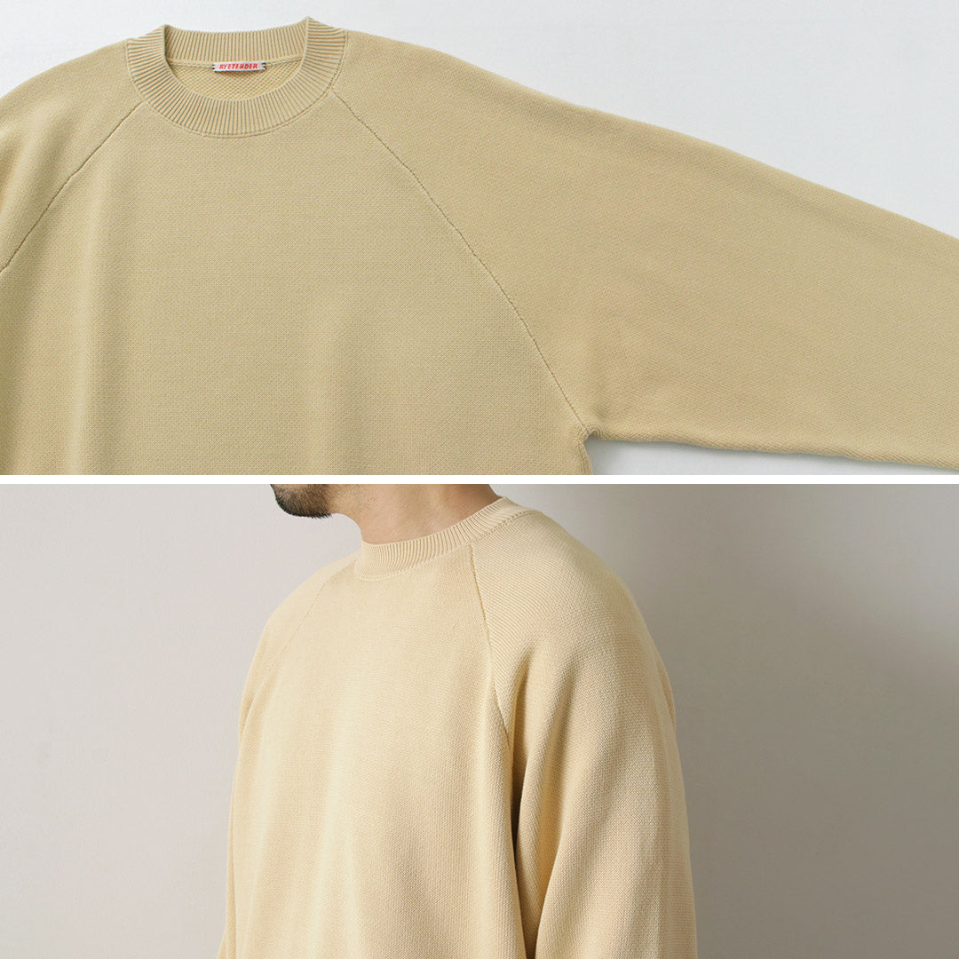 RYE TENDER / Fulton Raglan Knit Sweatshirt