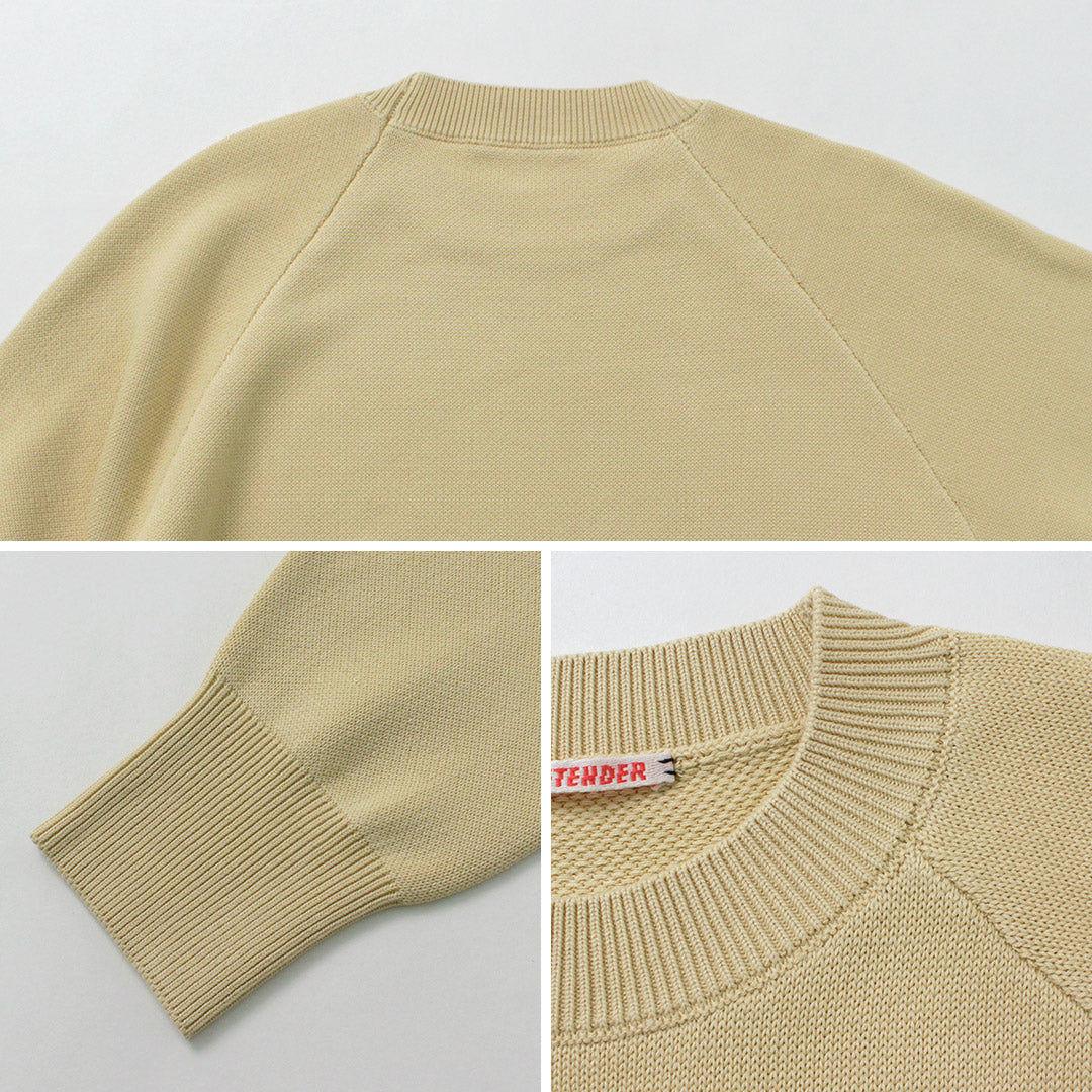 RYE TENDER / Fulton Raglan Knit Sweatshirt