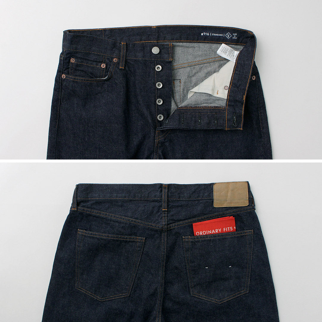 ORDINARY FITS / Standard Denim One-Washed