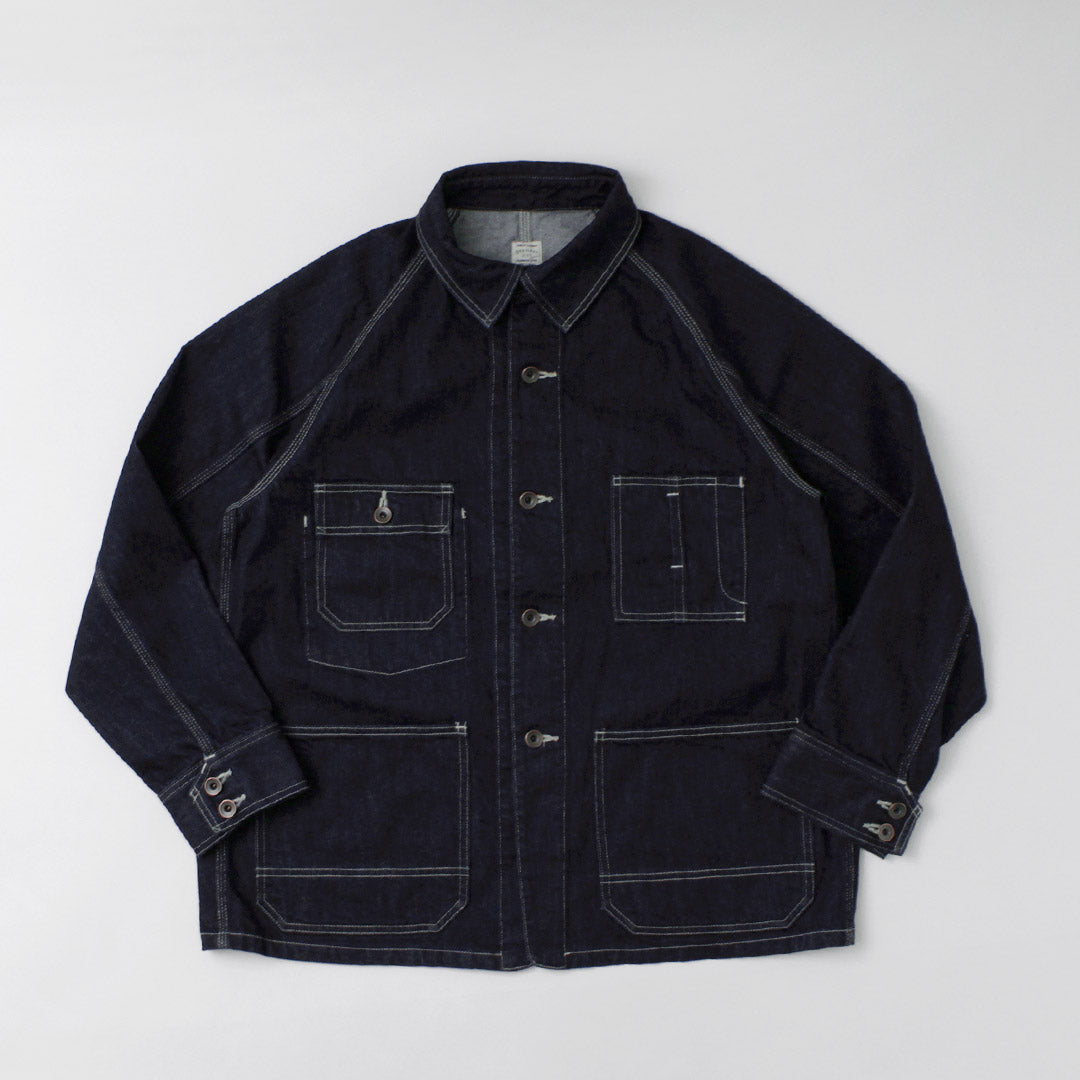 ORDINARY FITS / Denim coverall jacket one-wash